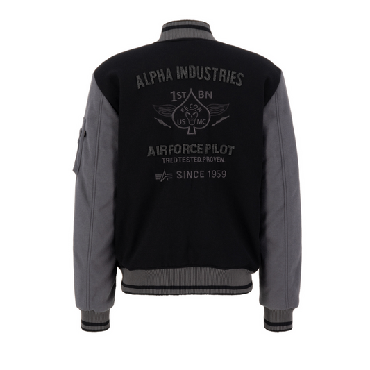 Varsity Air Force Jacket - black