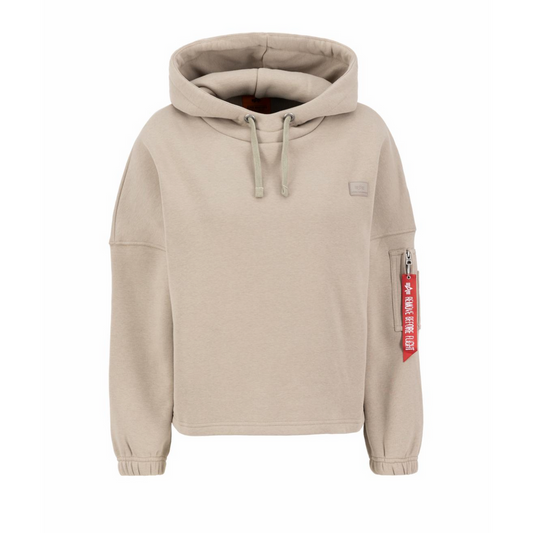 X-Fit Label OS Hoody Woman - vintage sand