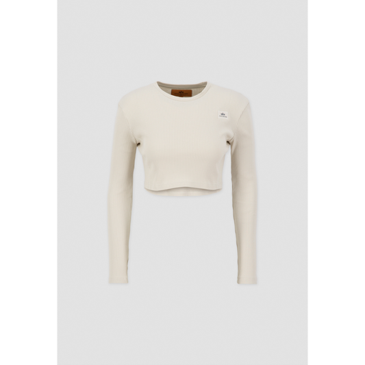 X-Fit Rib LS C Woman - vintage white